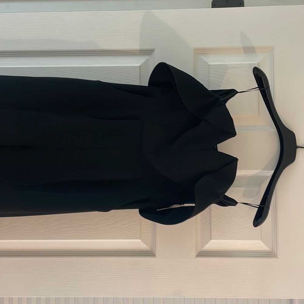 NEW Express Black Off the Shoulder Jumpsuit w/ Pockets - Picture 4 of 7